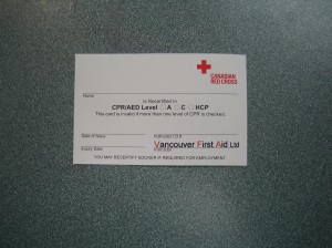 CPR Re-Certification Award