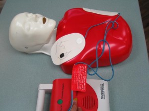 CPR Training Manikin and AED