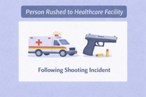 Person rushed to healthcare facility