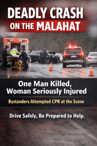 Fatal Malahat Highway crash aftermath