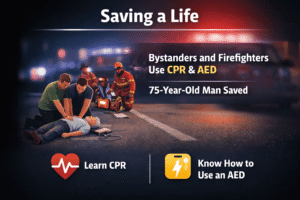 Saving a life with CPR and AED