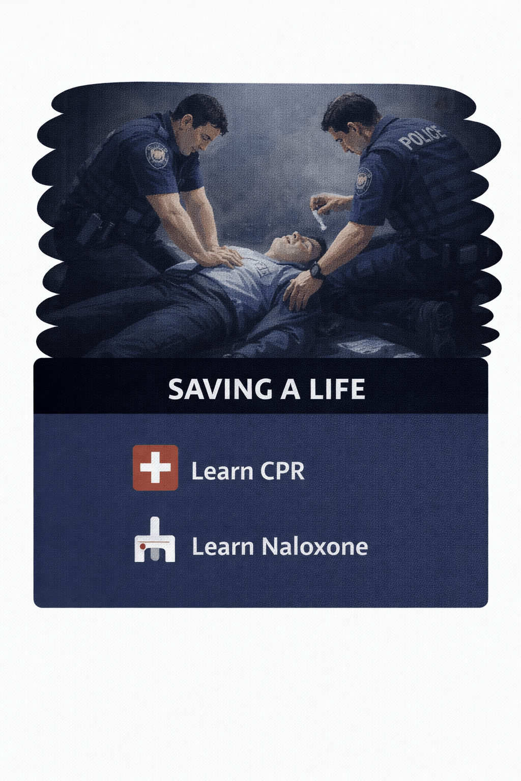 Saving a life with CPR and naloxone