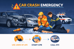 Car crash emergency response guide