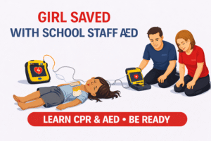 School Staff Use AED to Help Student During Cardiac Emergency