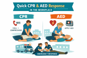Quick CPR and AED in action
