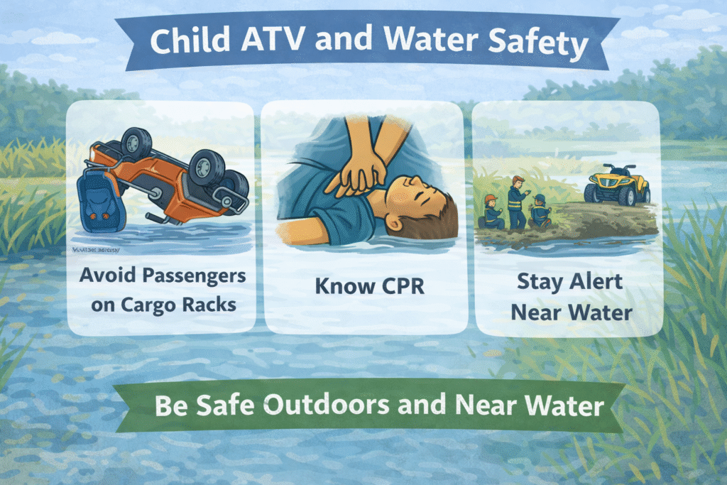 Child ATV and water safety tips