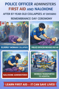 Emergency response at Remembrance Day ceremony