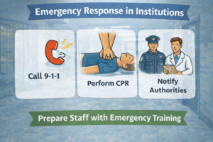 Emergency response procedures for institutions