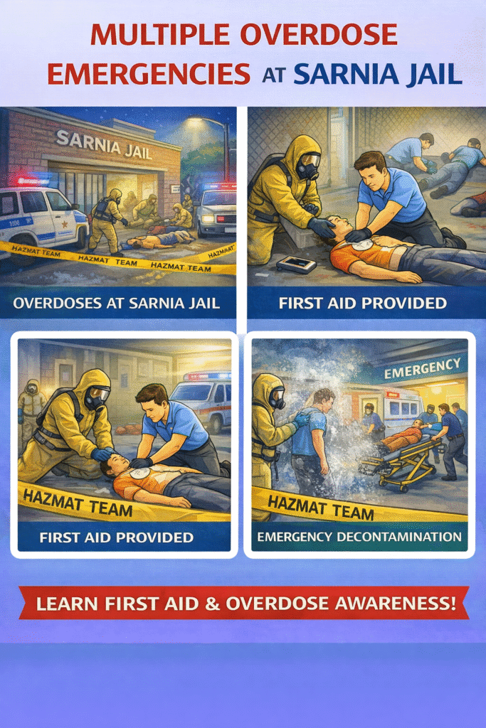 Multiple overdose emergencies at Sarnia Jail