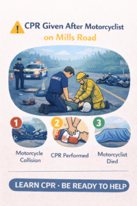 CPR given after motorcycle crash