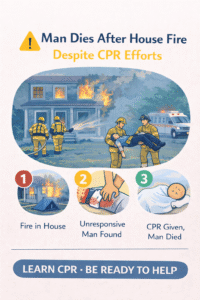 Man dies after house fire despite efforts