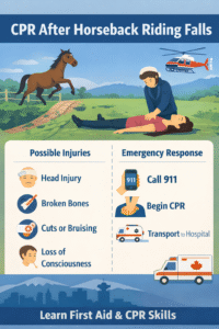 CPR after horseback riding falls