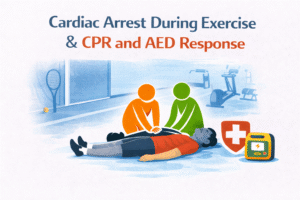 CPR and AED response in action