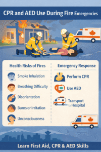CPR and AED use in fire emergencies