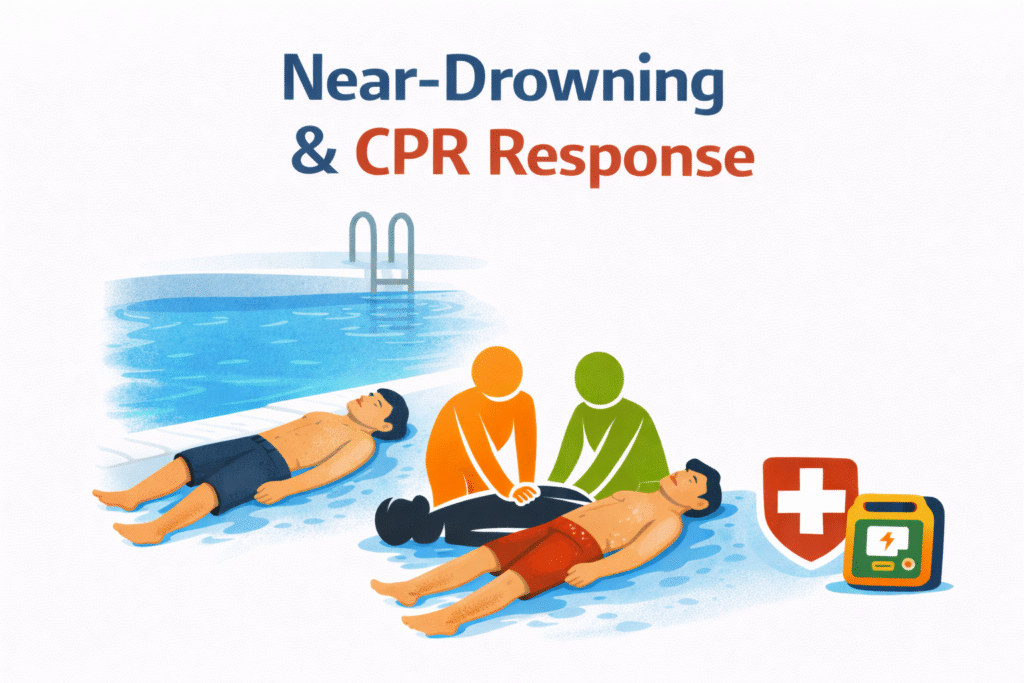 CPR response for near-drowning victims