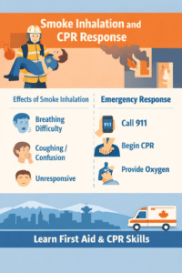 Smoke inhalation and CPR response guide