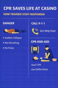 CPR saves life at casino