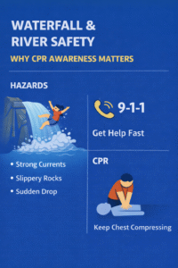 Waterfall and river safety tips