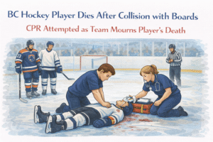 BC hockey player injured during game