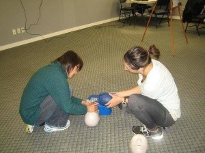 Learn effective two-person CPR rescue techniques for adult, child and infant victims by taking CPR level "C" and AED training.