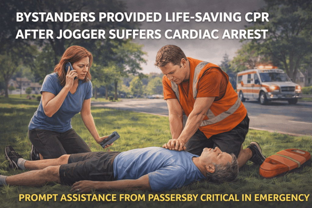 Good Samaritans save jogger with CPR