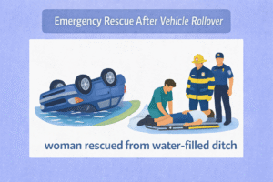 Emergency rescue after vehicle rollover