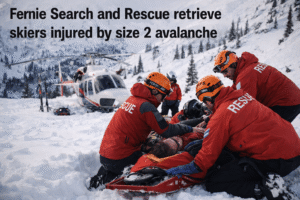 SAR team assists injured skier after avalanche