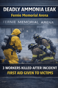 Ammonia leak response at Fernie Arena