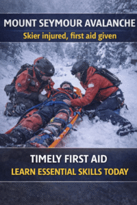 Avalanche rescue on Mount Seymour