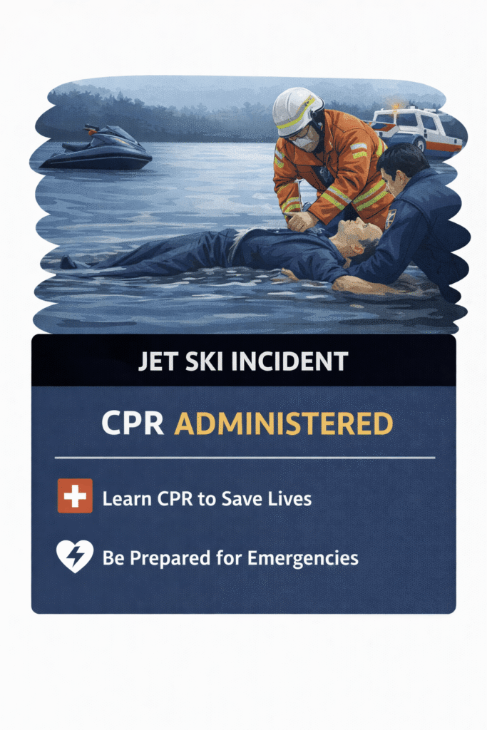 Jet ski incident CPR response