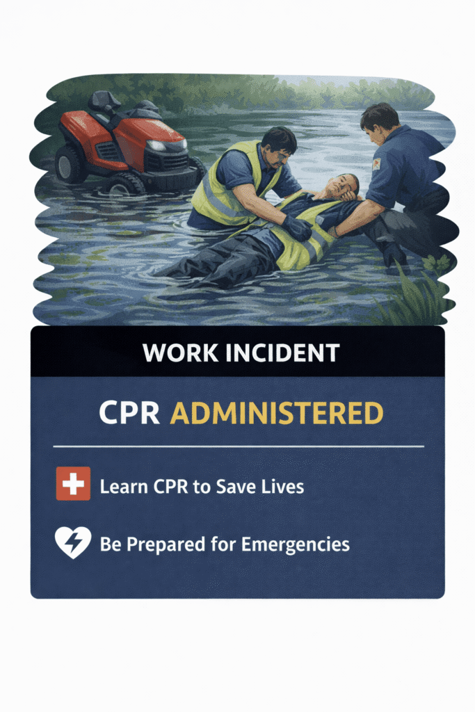 Rescue and CPR in Surrey work incident