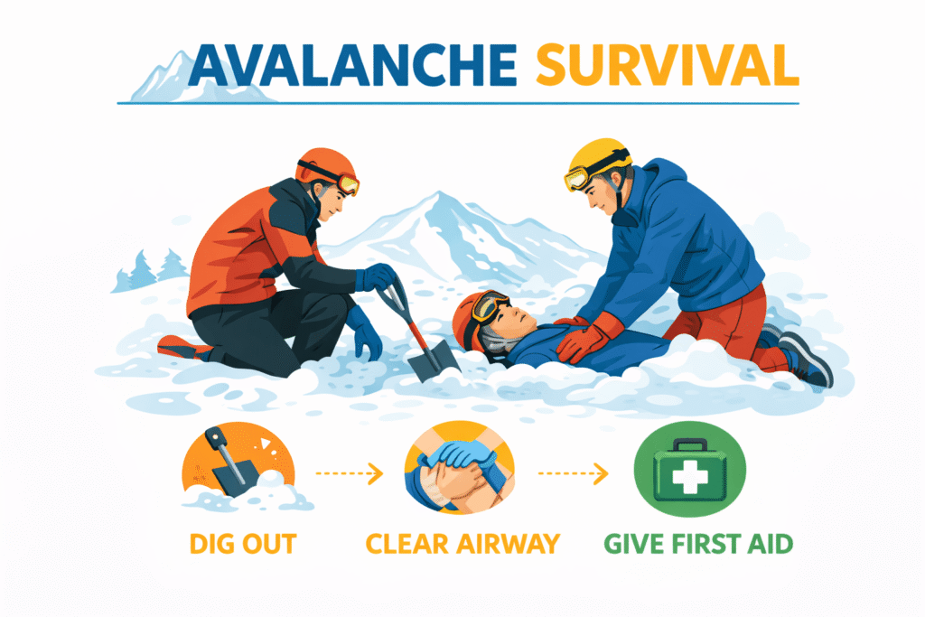 Avalanche survival and rescue guide