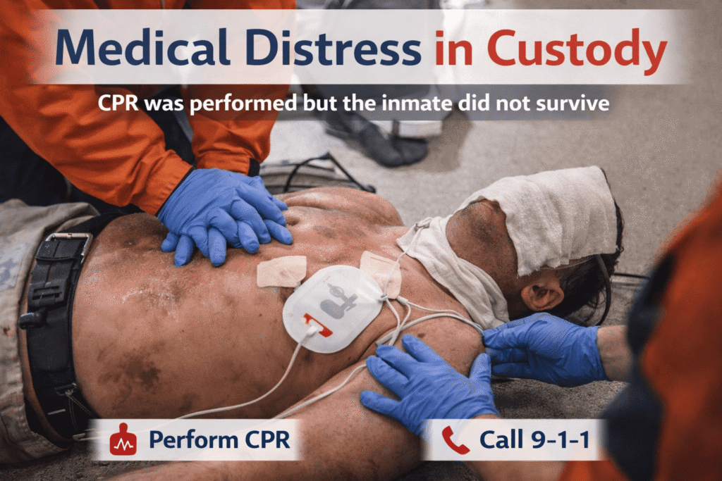 Medical emergency at Dorchester Penitentiary
