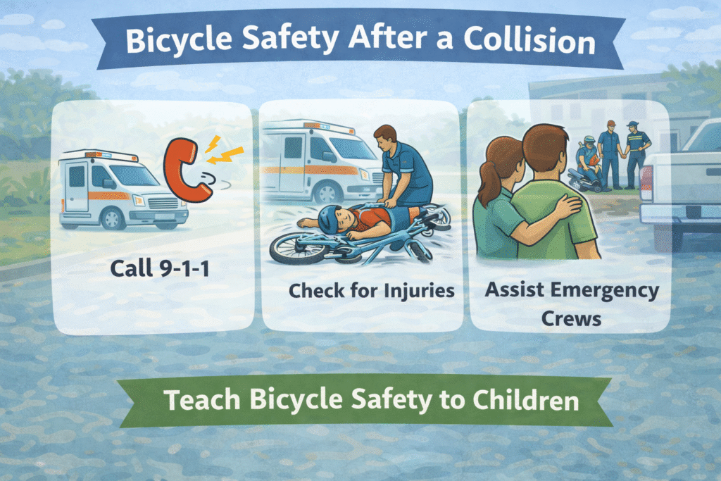 Bicycle safety after a collision