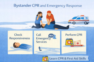 Bystander CPR and emergency response guide