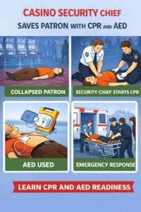 Casino security saves life with CPR