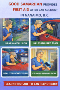 Good Samaritan helps after Nanaimo crash