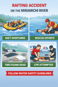 Rafting accident on Miramichi River