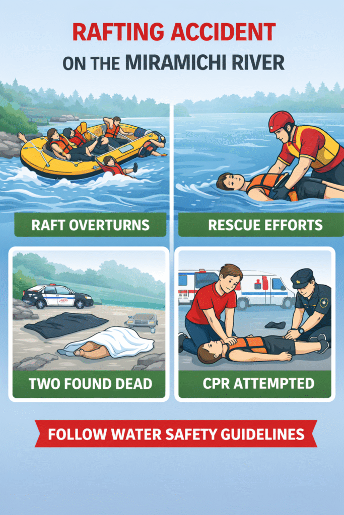 Rafting accident on Miramichi River