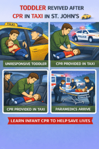 Toddler's recovery after CPR in taxi