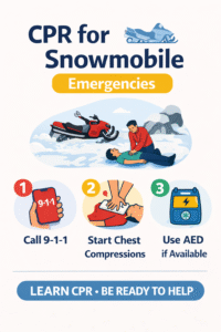 CPR steps for snowmobile emergencies