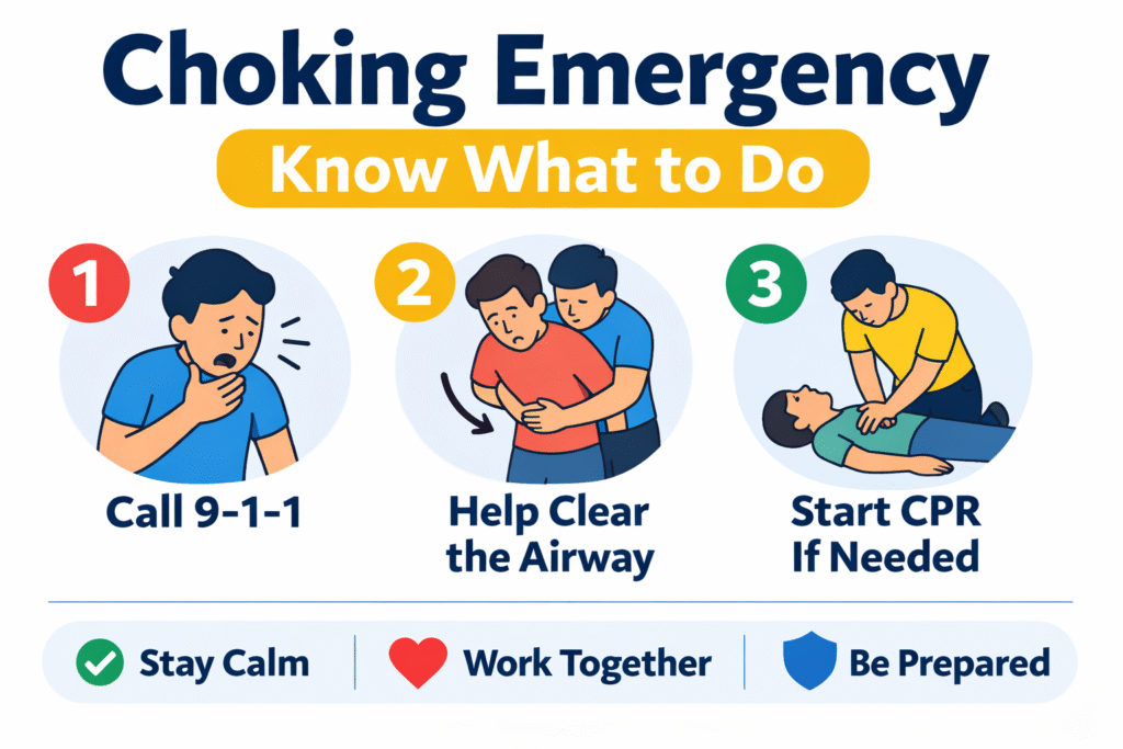 Choking emergency know what to do