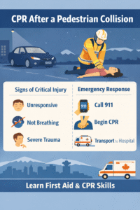 CPR after a pedestrian collision