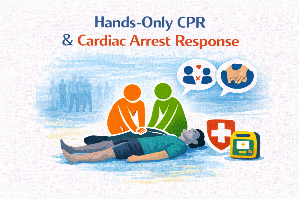 Hands-only CPR and AED demonstration
