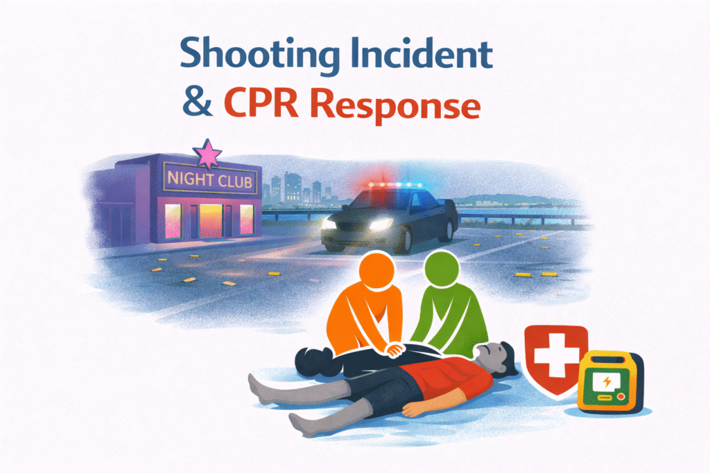 Nightclub shooting and CPR response