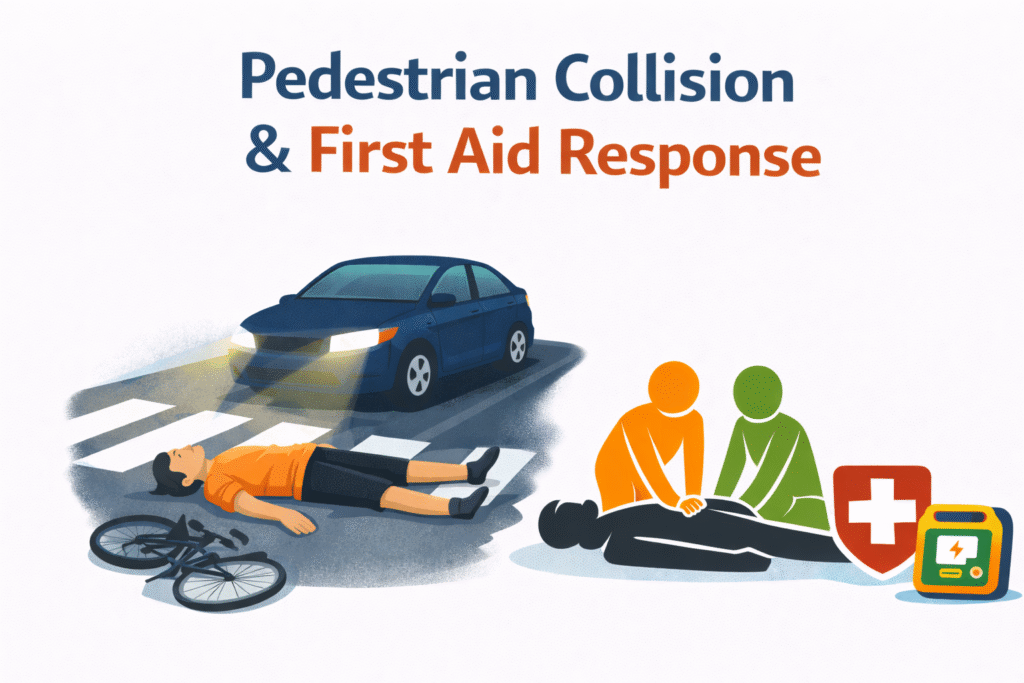 Pedestrian safety and first aid response