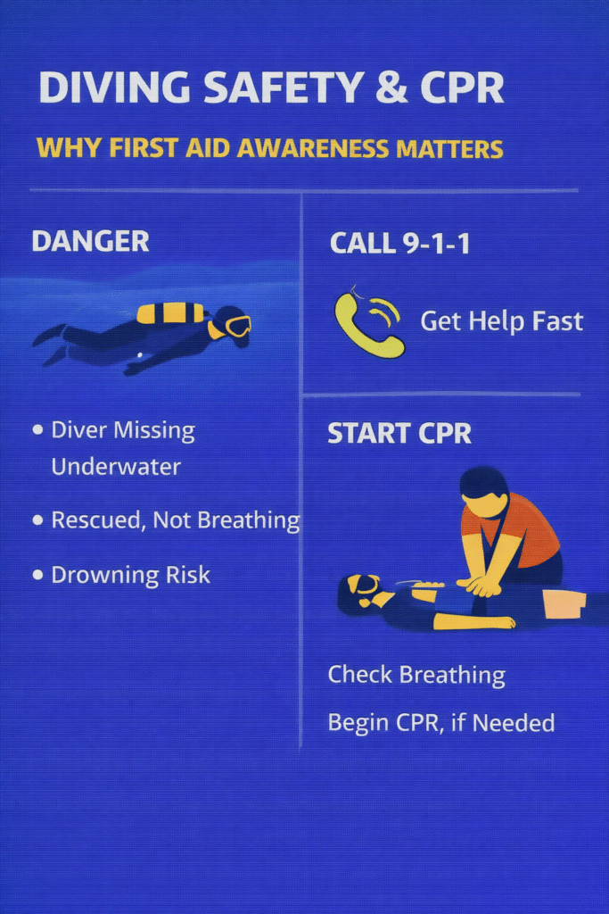 Diving safety and first aid guide