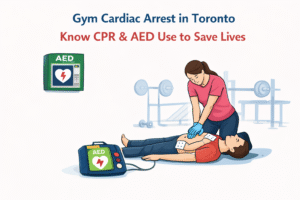 Gym CPR training in action