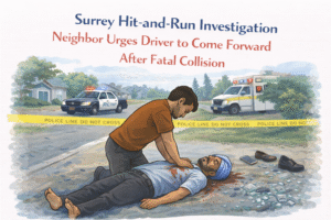 Surrey hit-and-run investigation response